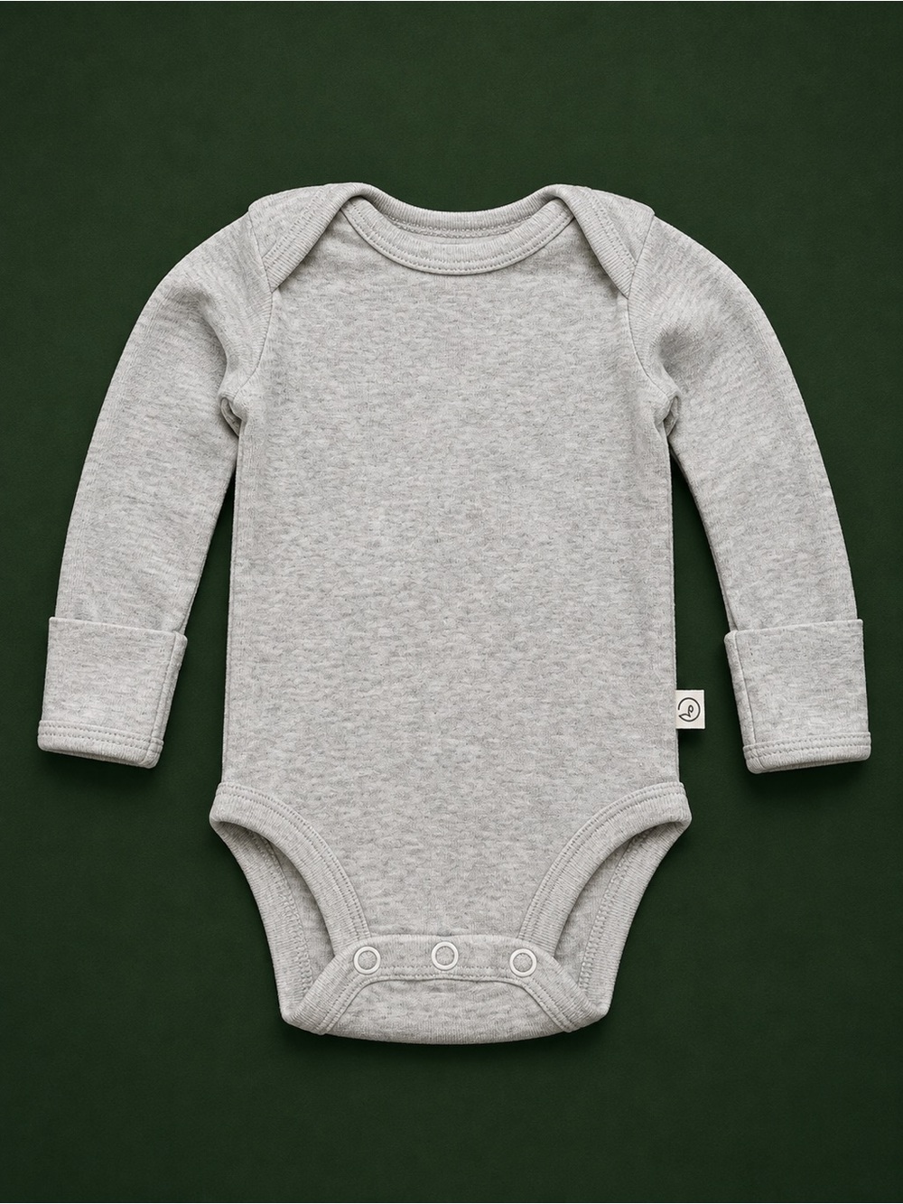 🩵 3/15$ Little planet Organic Gray Long-Sleeve Baby Onesie — Soft Everyday Bodys